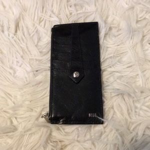 Black leather wallet